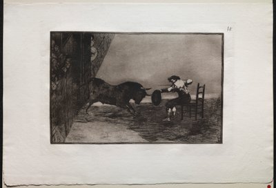 Bikaviadalok: Martincho merészsége a gyűrűben Saragossában alkotó: Francisco de Goya