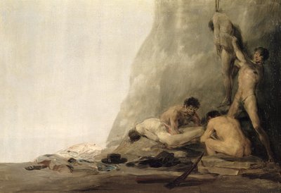 Áldozataikat előkészítő kannibálok, avagy Jean de Brebeuf és Gabriel Lallemant holttestei, akiket az irokézek nyúztak 1649-ben, 1800-2008 körül (83792 pár) alkotó: Francisco de Goya