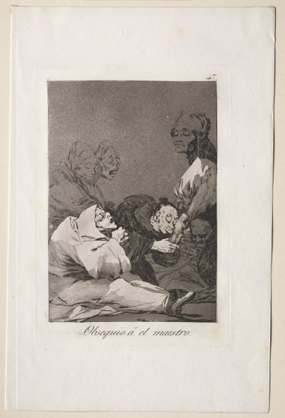 Caprichos: Ajándék a Mesternek. alkotó: Francisco de Goya