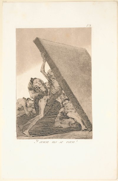 Caprichos: És mégsem mennek! alkotó: Francisco de Goya