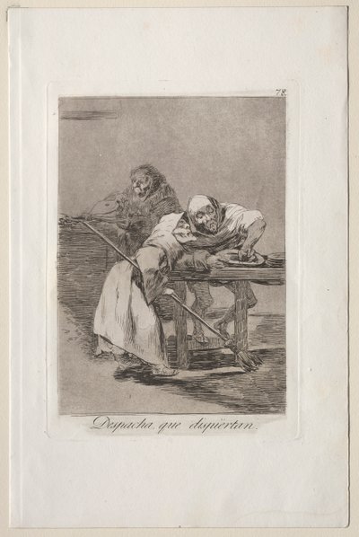 Caprichos: Légy gyors, felébrednek alkotó: Francisco de Goya