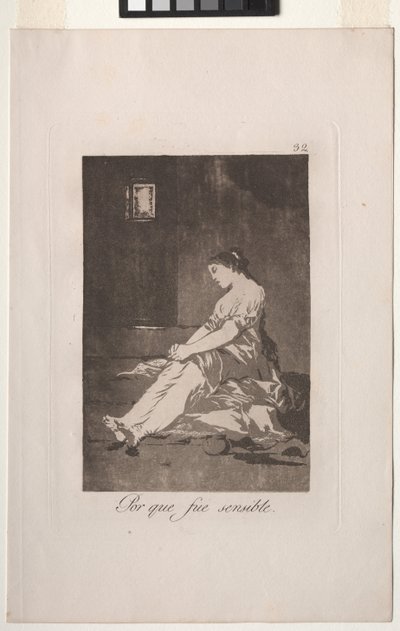 Caprichos: Mert érzékeny volt. alkotó: Francisco de Goya