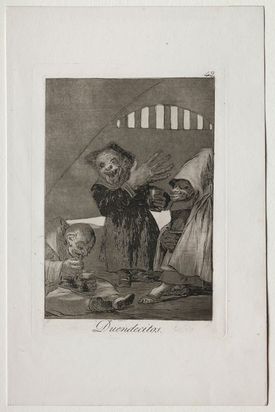 Caprichos: Hobgolinok alkotó: Francisco de Goya