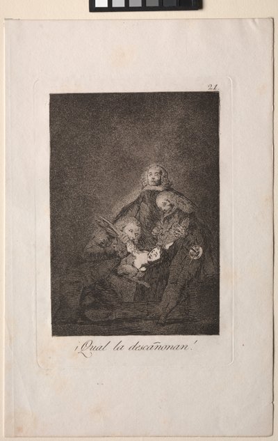 Caprichos: Hogyan koptatják! alkotó: Francisco de Goya