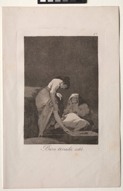 Caprichos: Szépen meg van nyújtva alkotó: Francisco de Goya