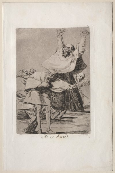 Caprichos: Itt az idő. alkotó: Francisco de Goya