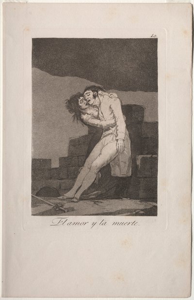 Caprichos: Szerelem és halál. alkotó: Francisco de Goya