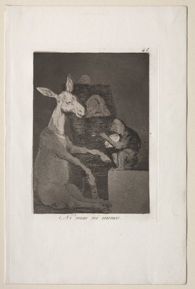 Caprichos: Se többet, se kevesebbet alkotó: Francisco de Goya
