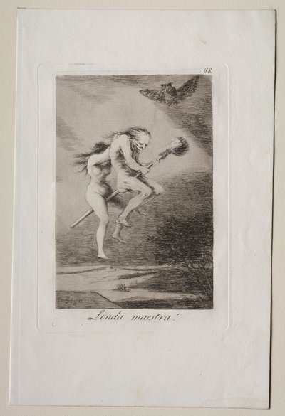 Caprichos: Szép tanár! alkotó: Francisco de Goya