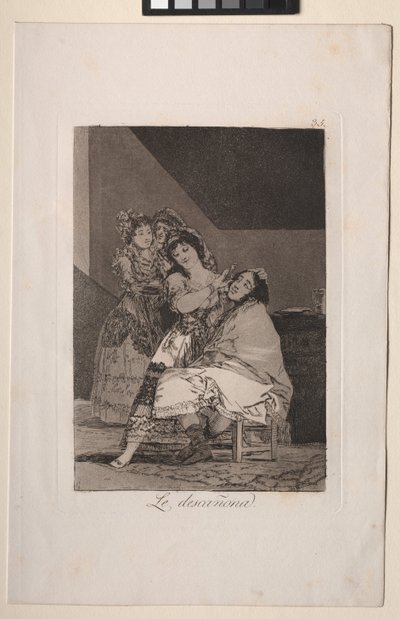 Caprichos: Gyapjúvá teszi őt alkotó: Francisco de Goya