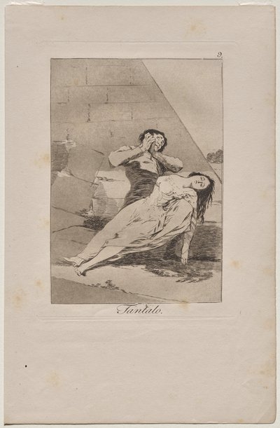 Caprichos: Tantalus alkotó: Francisco de Goya