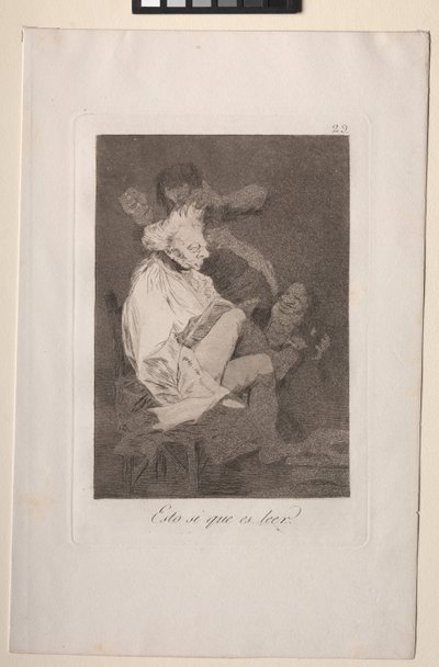 Caprichos: Ez minden bizonnyal az, hogy tudj olvasni alkotó: Francisco de Goya