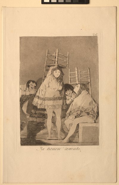 Caprichos: Ők már foglaltak helyet. alsó. alkotó: Francisco de Goya