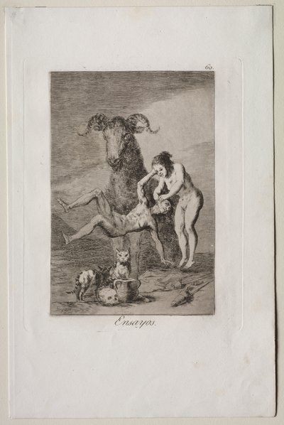 Caprichos: Próbák alkotó: Francisco de Goya