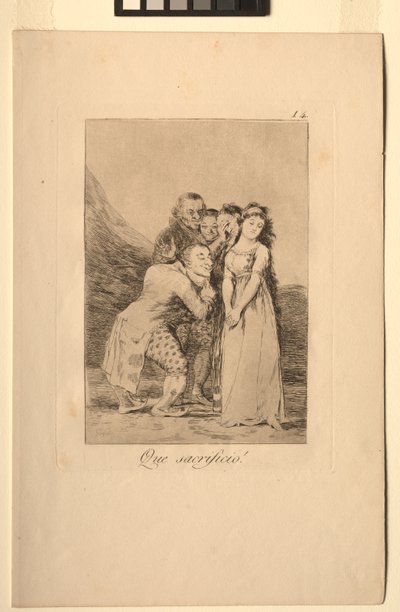 Caprichos: Micsoda áldozat! alkotó: Francisco de Goya