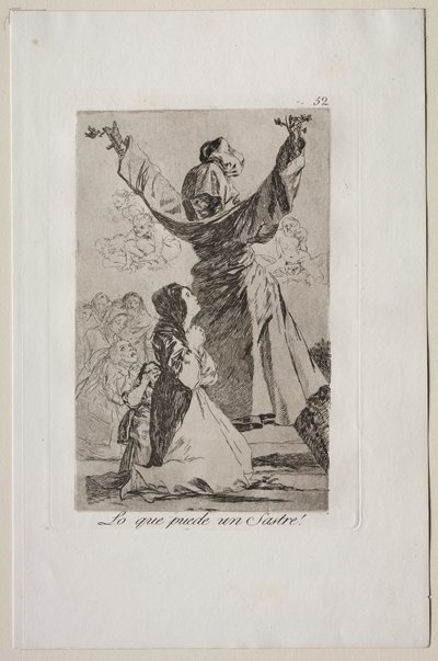 Caprichos: Mire képes egy szabó! alkotó: Francisco de Goya