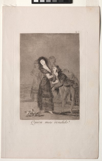 Caprichos: Melyikük a legyőzöttebb? alkotó: Francisco de Goya