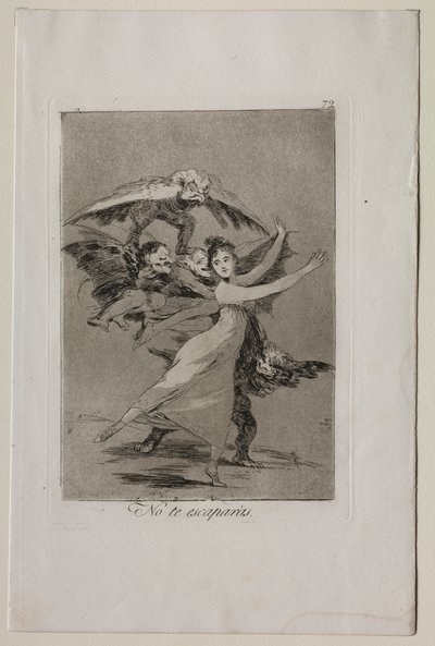Caprichos: Nem menekülsz alkotó: Francisco de Goya