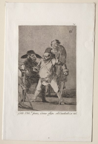 Caprichos: Érted?...Nos, ahogy mondom...eh! Vigyázz! Másképp... alkotó: Francisco de Goya