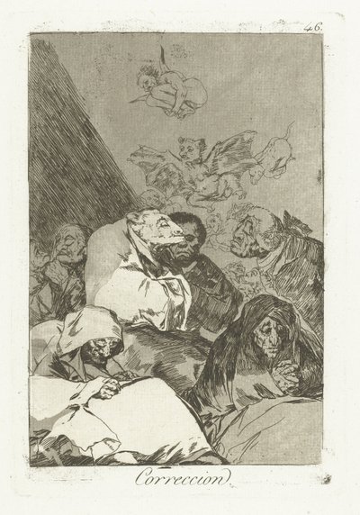 helyes Javítás (cím az objektumon) A szeszélyek (sorozat címe) alkotó: Francisco de Goya