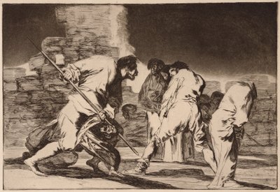„Kegyetlen bolondság” (Disparate cruel), a „Los Disparates” sorozatból alkotó: Francisco de Goya