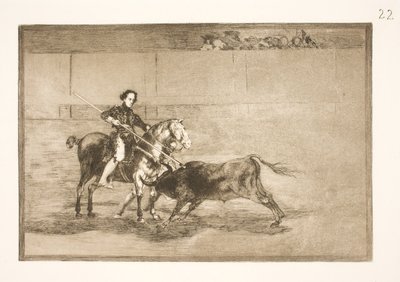 Pajuelera férfias bátorságát ünnepelte (az arénában) Saragossában alkotó: Francisco de Goya