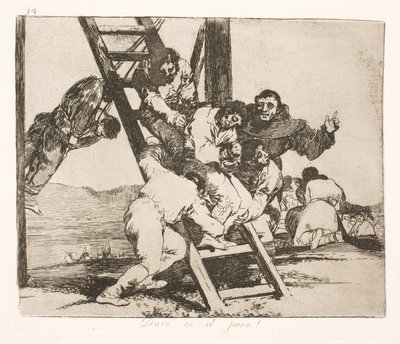 A nehéz út (14) alkotó: Francisco de Goya