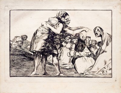 Disorderly Folly a Los Disparates Follies sorozatból, 1815-1819 alkotó: Francisco de Goya