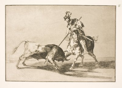 El Cid Campeador egy másik bikát feszít fel alkotó: Francisco de Goya