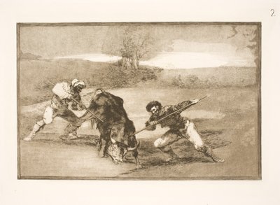 A gyalogos vadászat másik módja alkotó: Francisco de Goya