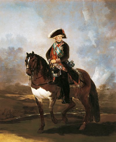 IV. Károly király lovas portréja alkotó: Francisco de Goya