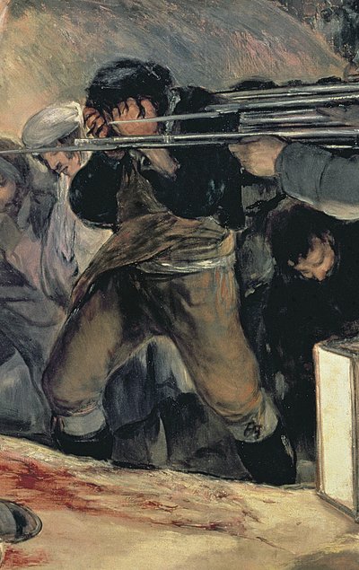Madrid védőinek kivégzése, 1808. május 3., 1814 olaj, vászon, 507 részlet alkotó: Francisco de Goya
