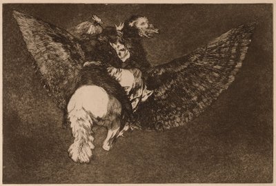 „Repülő bolondság” (Disparate volante), a „Los Disparates” sorozatból alkotó: Francisco de Goya