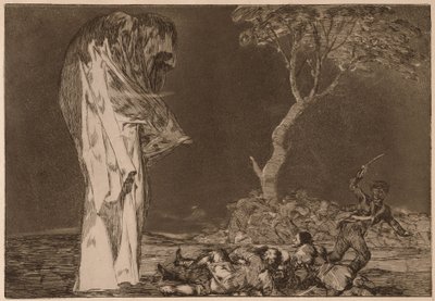A félelem bolondsága (Disparate de miedo), a „Los Disparates” sorozatból alkotó: Francisco de Goya