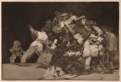 Folly tábornok (A különc tábornok), a „Los Disparates” sorozatból alkotó: Francisco de Goya