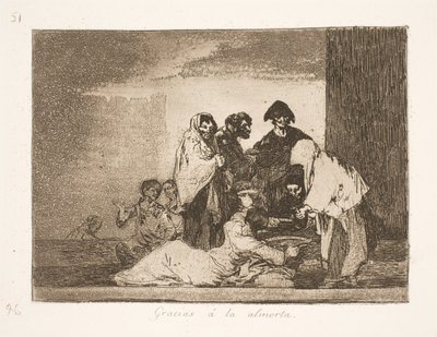 Hála Istennek a köleskásaért (51) alkotó: Francisco de Goya