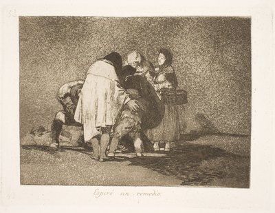 Úgy halt meg, hogy senki sem tudott volna rajta segíteni (53) alkotó: Francisco de Goya