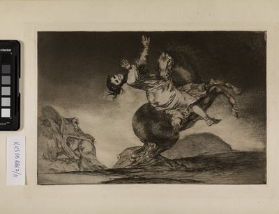 A lórabló (Egy nő és egy ló, valaki más szelídítse meg) alkotó: Francisco de Goya