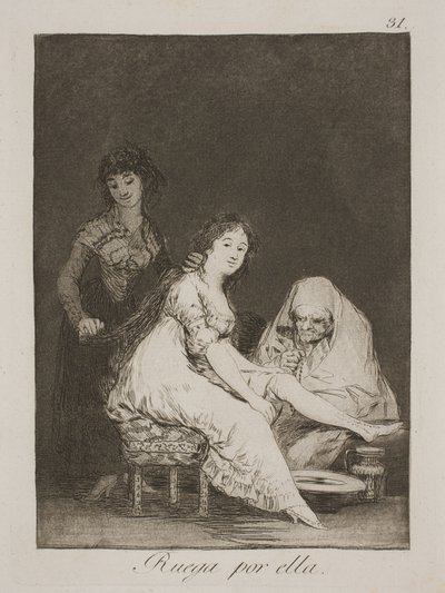 Imádkozik érte alkotó: Francisco de Goya