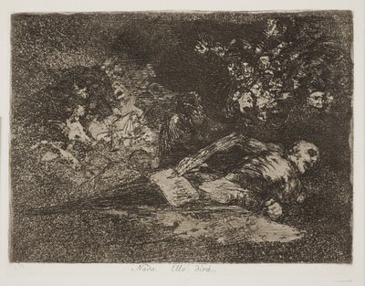 Semmi! Ő maga mondja ezt (69) alkotó: Francisco de Goya