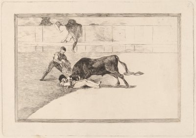 Pepe Illo szerencsétlen halála a Plaza de Madridban (Pepe Illo balszerencsés halála a madridi ringben) alkotó: Francisco de Goya