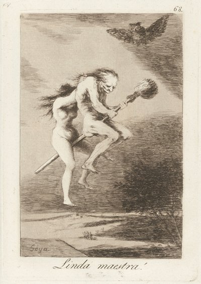 Linda maestra! (Szép tanárnő!) alkotó: Francisco de Goya