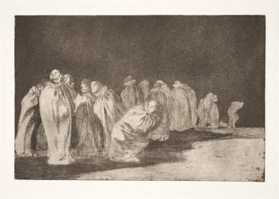 Zsákos férfiak (A zsákvászon alatt rejtőzik valami / nem lehet megítélni az embert a ruhája alapján) alkotó: Francisco de Goya