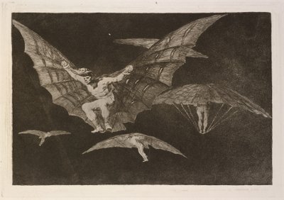 Modo de volar (A repülés módja) alkotó: Francisco de Goya