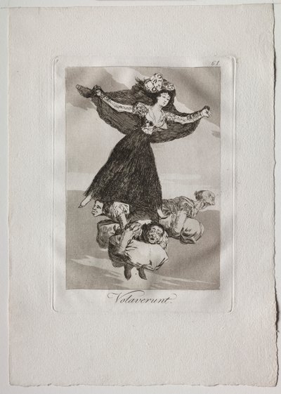 Nyolcvan szeszély: Volaverunt alkotó: Francisco de Goya