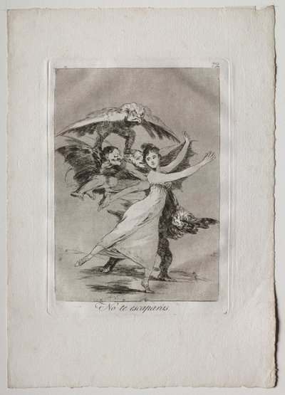 Ochenta Caprichos: Nem menekülsz, 1793-1798. alkotó: Francisco de Goya
