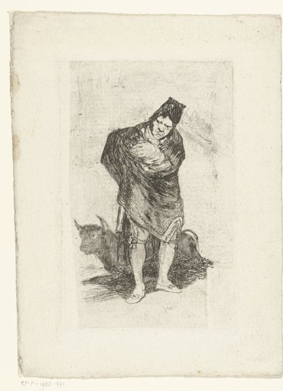Öreg torreádor El embosado alkotó: Francisco de Goya