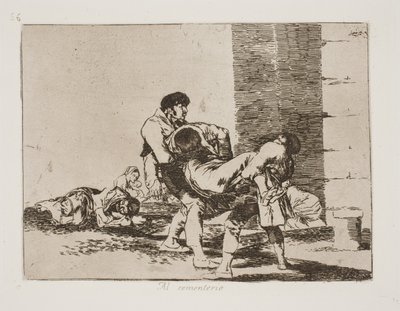 Útban a temető felé (56) alkotó: Francisco de Goya