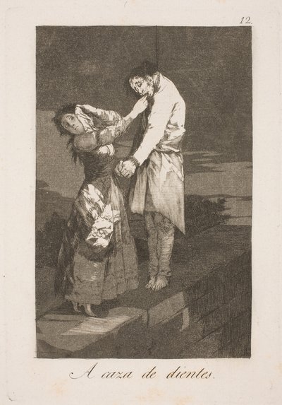 A fogak keresésében alkotó: Francisco de Goya