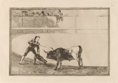 Pedro Romero Megöli a megállt bikát alkotó: Francisco de Goya